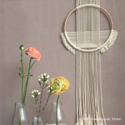 Creative Round Cotton Macrame Tapestry Wall Decoration